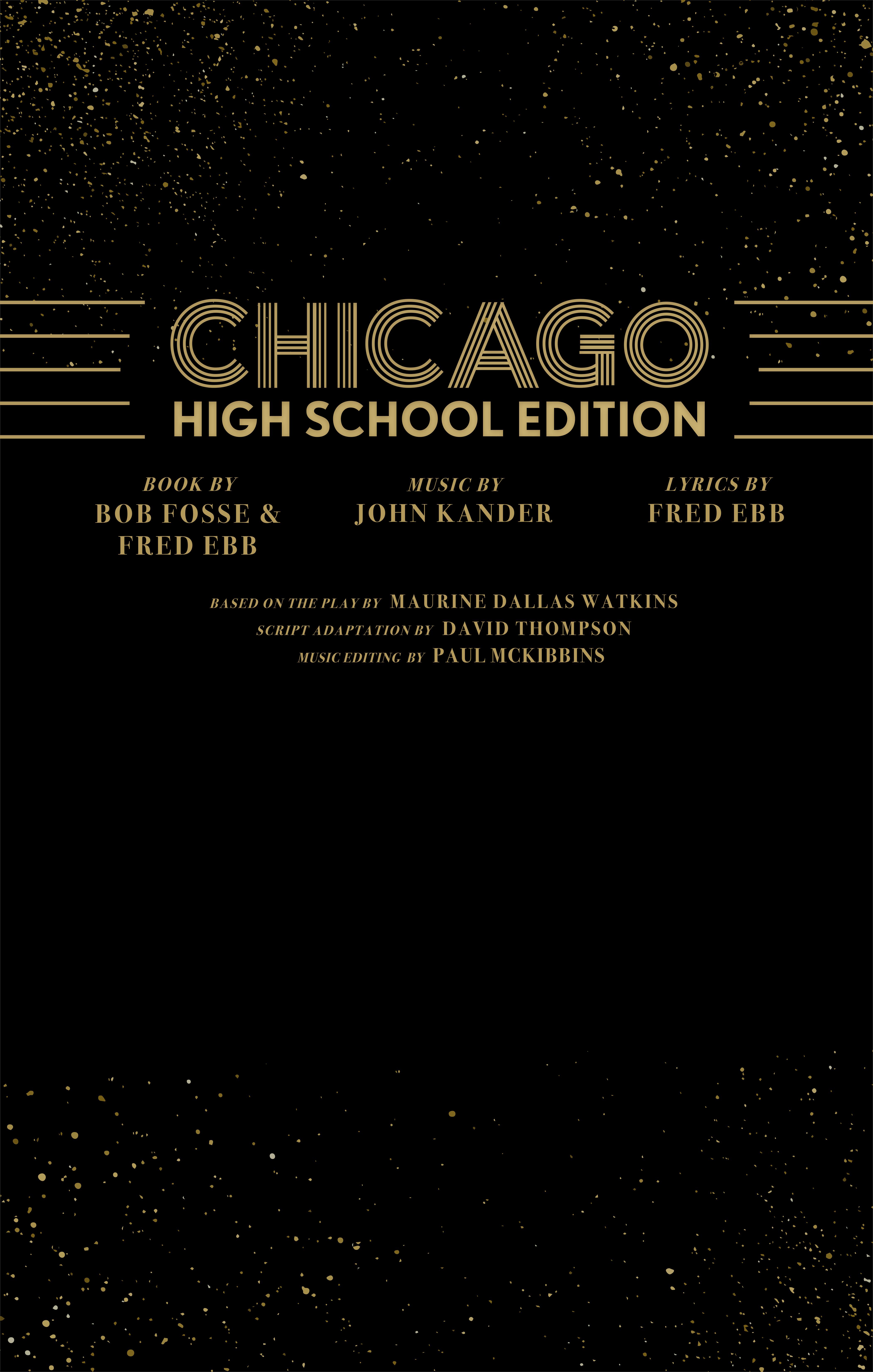 The poster for Chicago: High School Edition