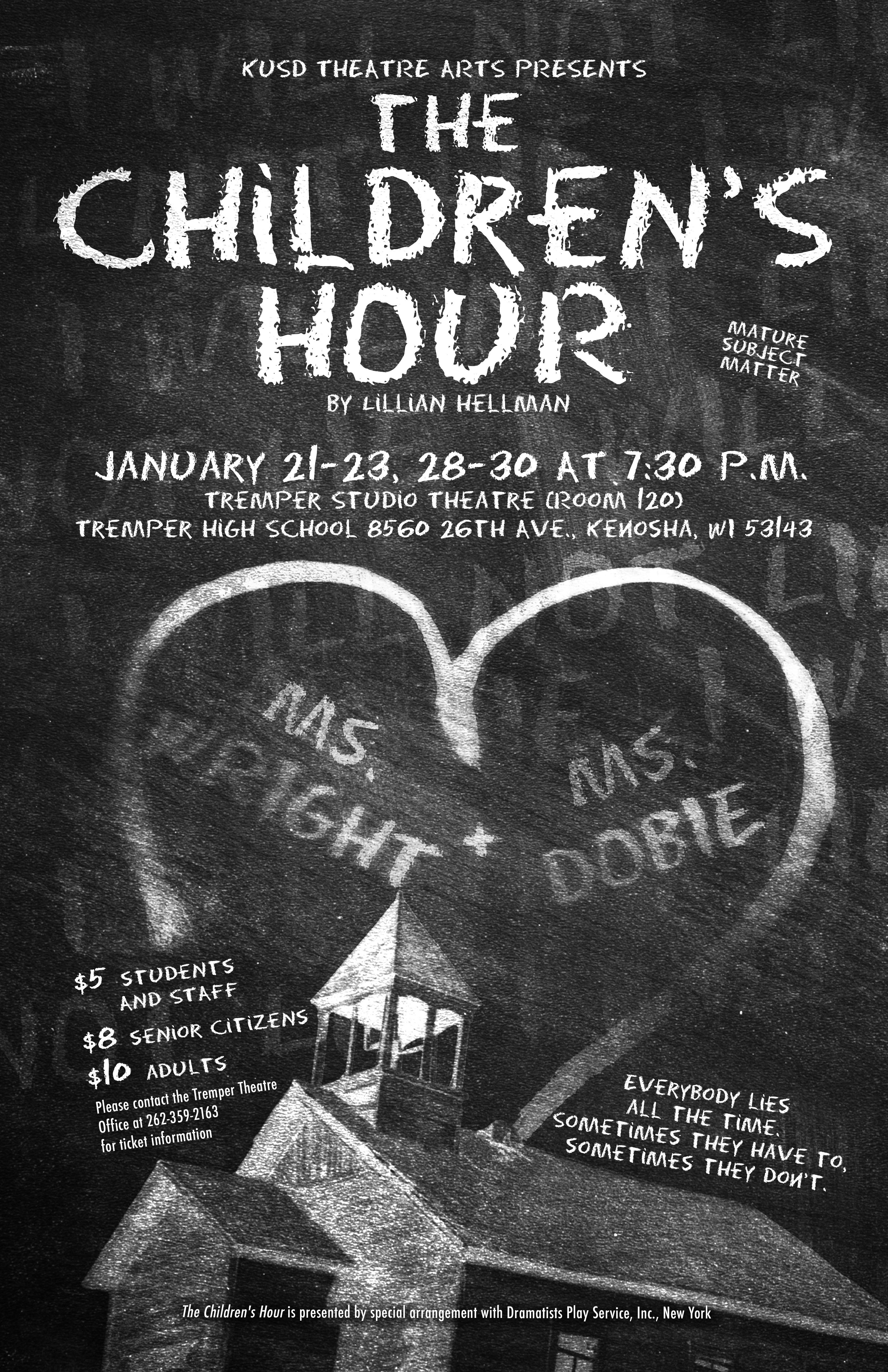 The poster for The Children's Hour