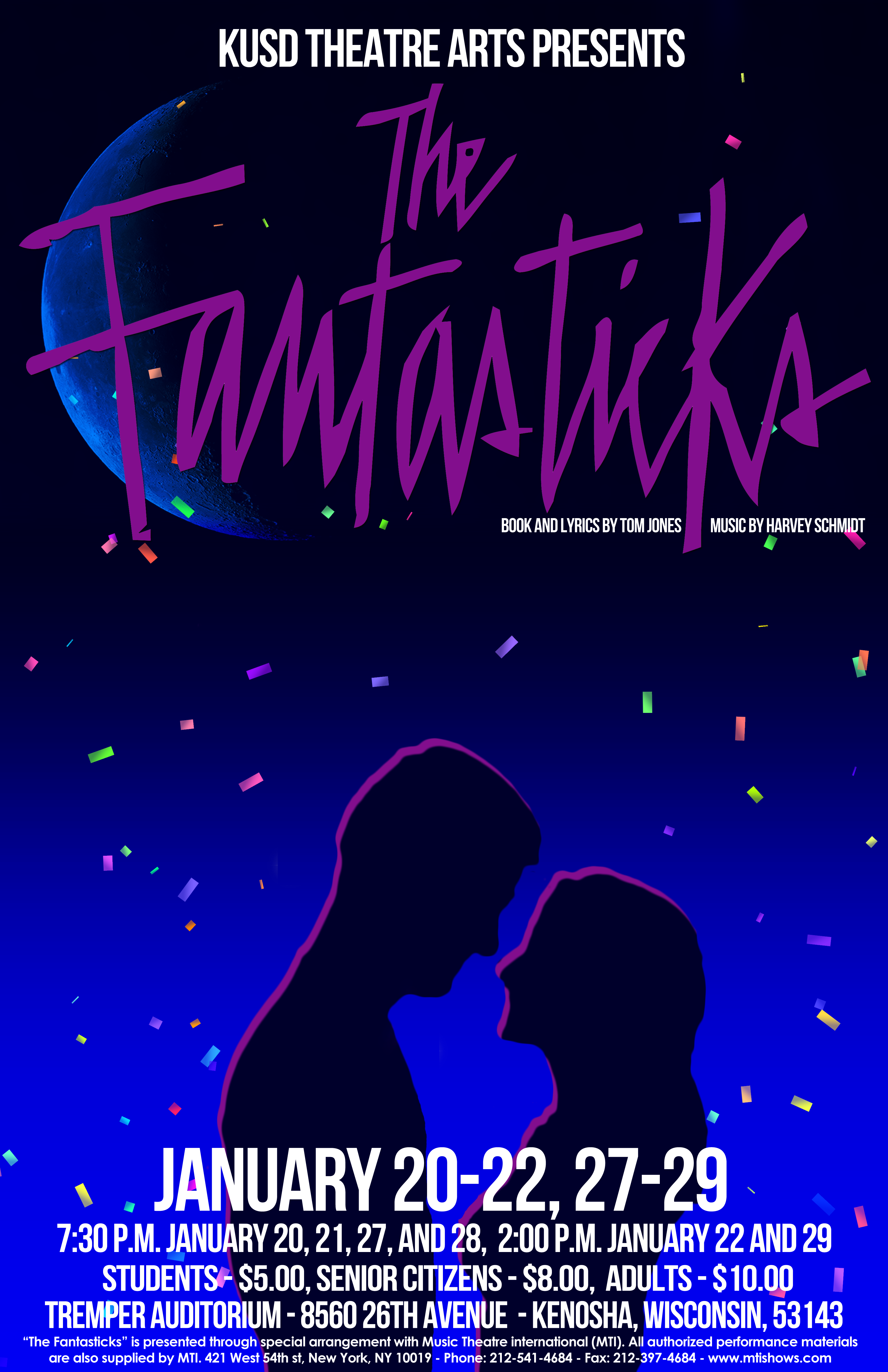 The poster for The Fantasticks