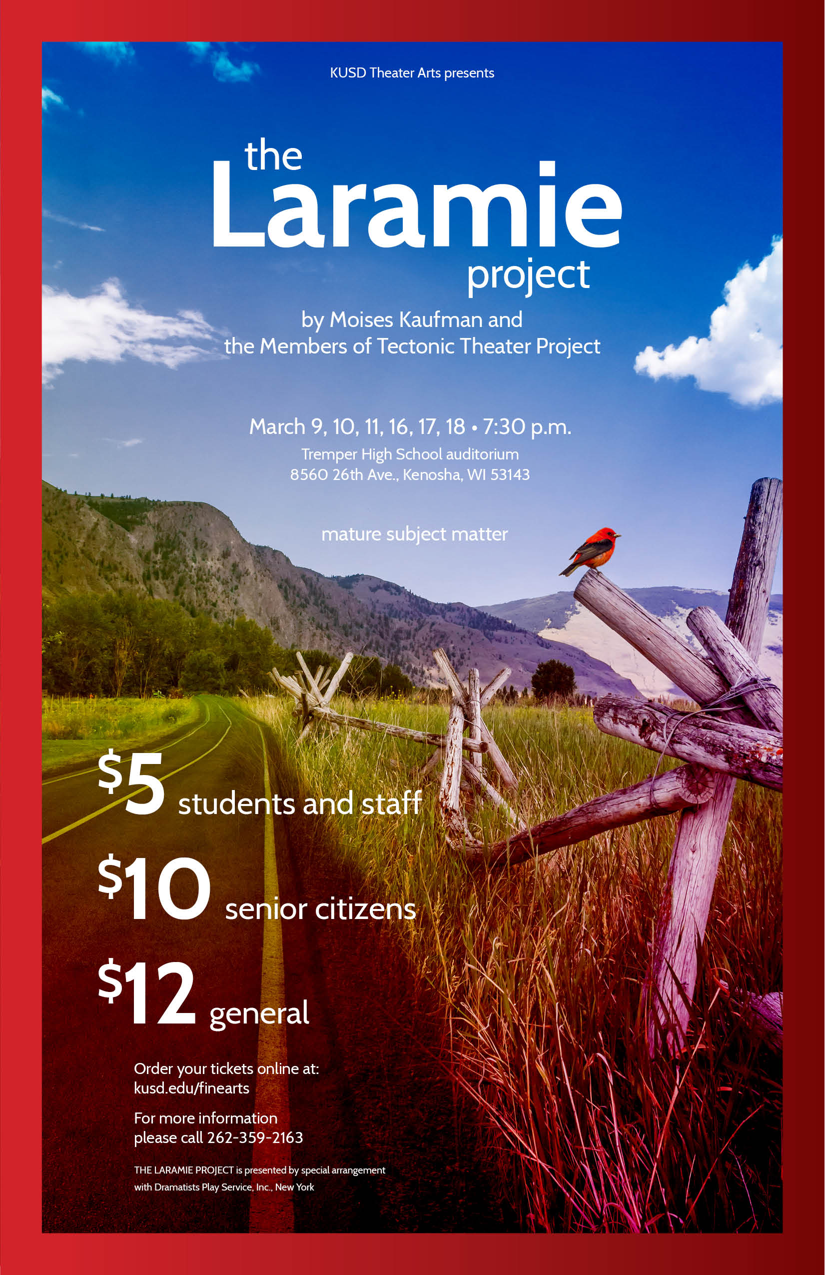 The poster for The Laramie Project