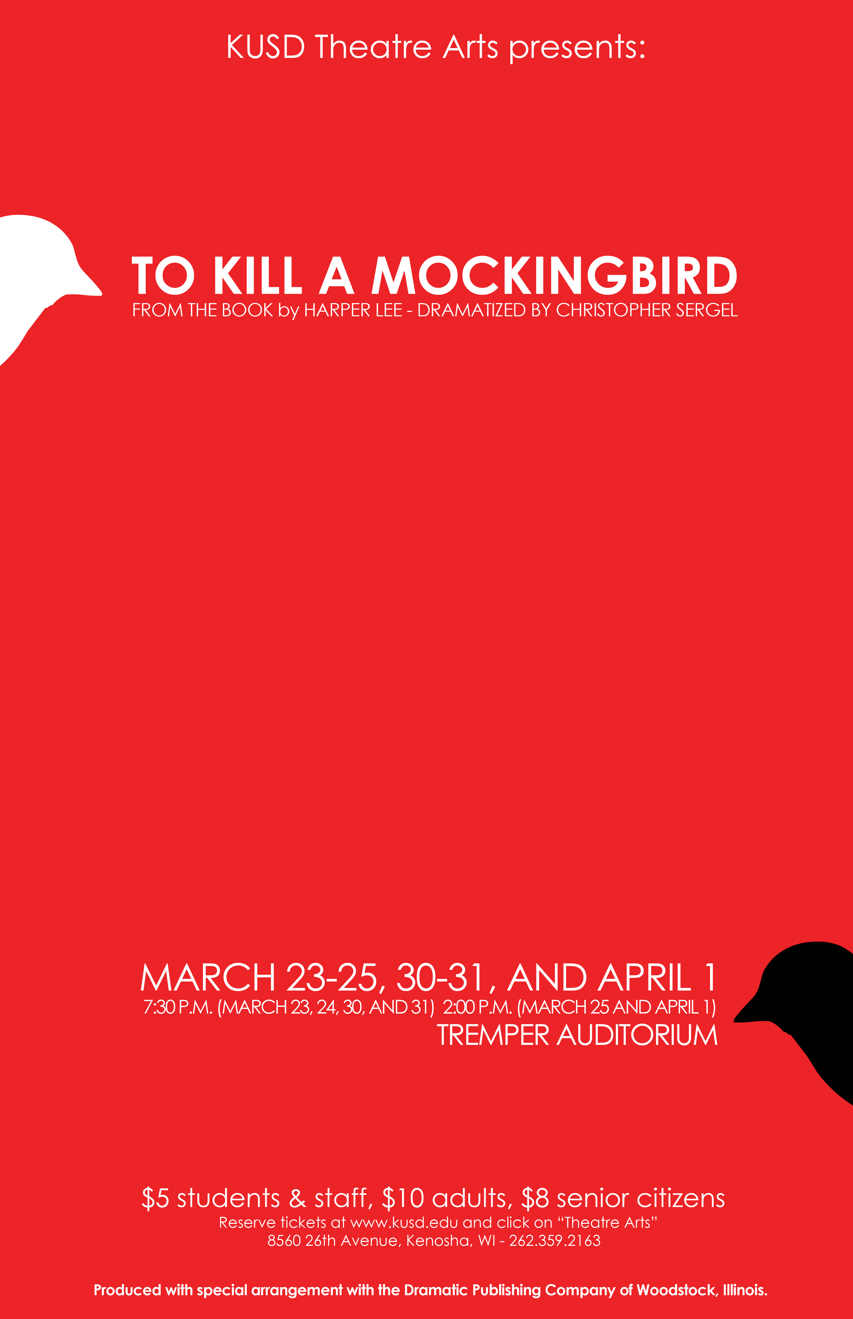 The poster for To Kill A Mockingbird