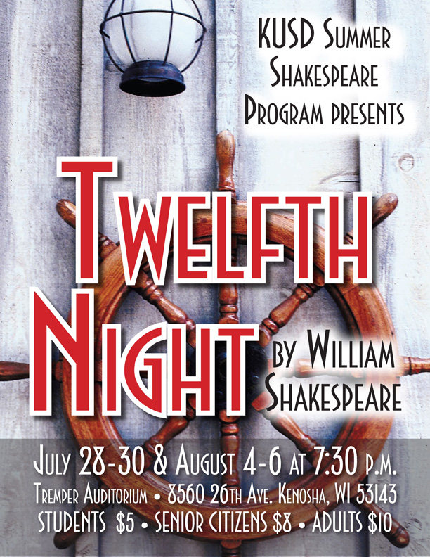 The poster for Twelfth Night